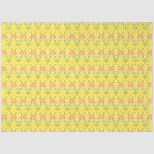 Retro Citrus Tissue Paper Seidenpapier (Vorderseite)