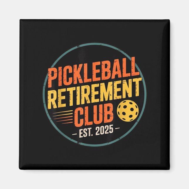 Retro Ckleball Retirement Club Apparel Retro Vinta Magnet (Vorne)