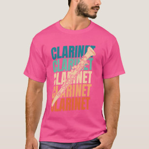 Retro Clarinetist Holzblasinstrument - Vintage Cl T-Shirt