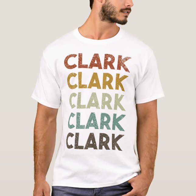 Retro Clark Vintag Style T-Shirt (Vorderseite)