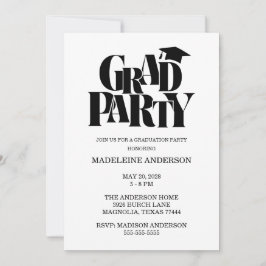 Retro Class of Congrats Graduation Photo Einladung