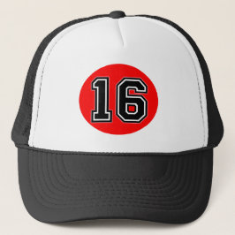 Retro Classic 16. Geburtstagsparty Trucker Hat Truckerkappe