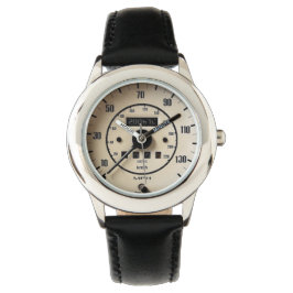 Retro Classic Scooter-Geschwindigkeitsmesser Armbanduhr