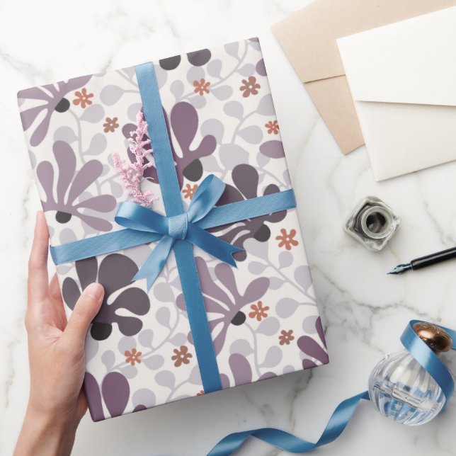 Retro Classic Vines & Blume Geschenkpapier (Schenken)