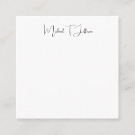 Retro Classical Elegante Schlicht schlicht grau Begleitkarte