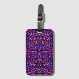 Retro Classy Kaleidoscope Muster Gepäckanhänger