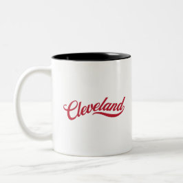 Retro Cleveland Zweifarbige Tasse
