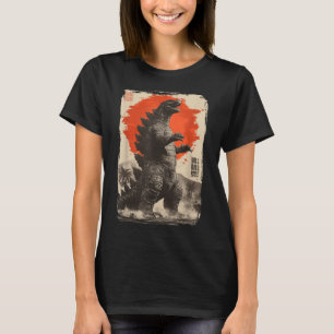 Retro Clic Seltene japanische Kunst Riesen Kaiju T-Shirt