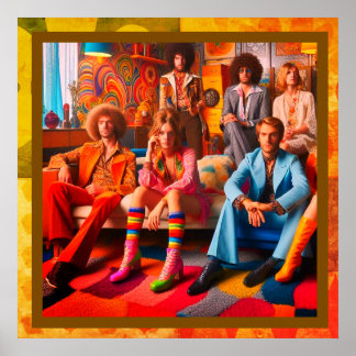 Retro Clothes Shoes Furniture Hair and Vibe Wall Poster