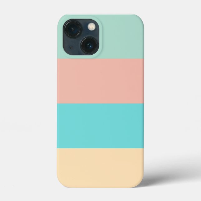 Retro Coastal Streifen Case-Mate iPhone Hülle (Rückseite)