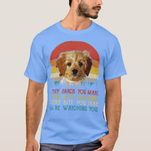 Retro Cockapoo jeden Snack, den Sie machen jedes E T-Shirt