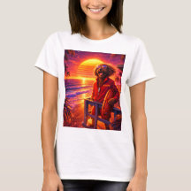 Retro-Cockapoo-Rettungsschwimmer-T-Shirt