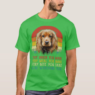 Retro Cocker Spaniel Jeder Snack, den du machst, j T-Shirt