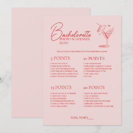Retro Cocktail Bachelorette Spielspazierweg Einladung