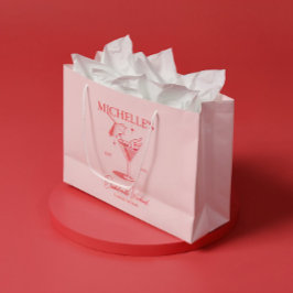 Retro Cocktail Junggeselinnen-Abschied Große Geschenktüte