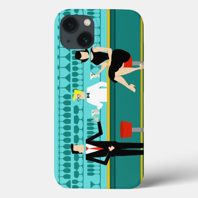 Retro Cocktail Lounge iPhone 6 Coque (Verso)