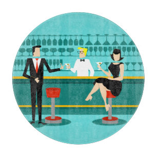 Retro Cocktail Lounge Planche à découper