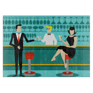 Retro-Cocktail-Lounge-Schneidbrett Schneidebrett