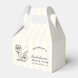 Retro Cocktail Moderner Bacheloretto Gelb Geschenkschachtel