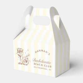 Retro Cocktail Modernes Bachelorett Brown Geschenkschachtel