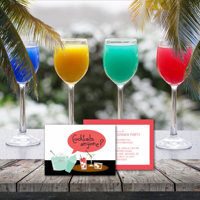 Retro-Cocktail-Party Einladungen (Von Creator hochgeladen)