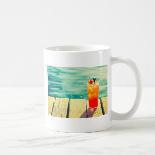 Retro-Cocktail-Sonnenuntergang Bar Kaffeetasse