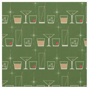 Retro Cocktailglas süß vintage Mod 1950er Stoff
