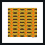 Retro Coffee Cups Pop Art Poster<br><div class="desc">Pop Art Retro 1970er Jahre ernten Goldkaffee Tassen alle für die Kaffeepause aufgereiht.</div>