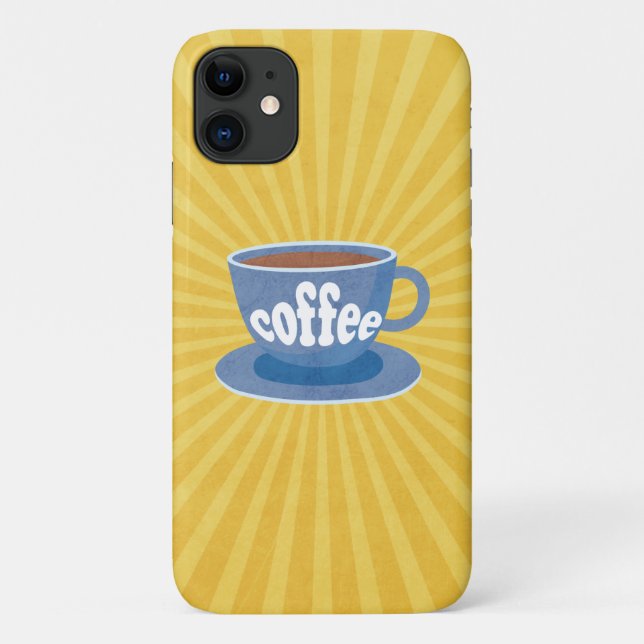 Retro Coffee Design Case-Mate iPhone Case (Rückseite)