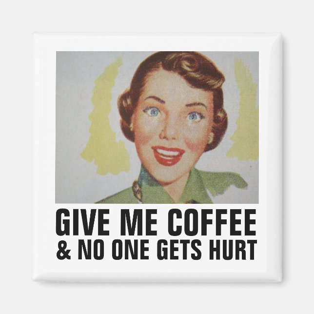 RETRO COFFEE FRAMAN MAGNET (Vorne)