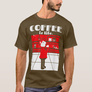 Retro Coffee Life Coffee Lover Espresso Drink T-Shirt