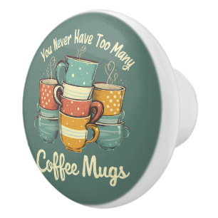 Retro-Coffee-Mug-Stapel-Illustration Keramikknauf