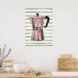 Retro Coffee Pot Poster
