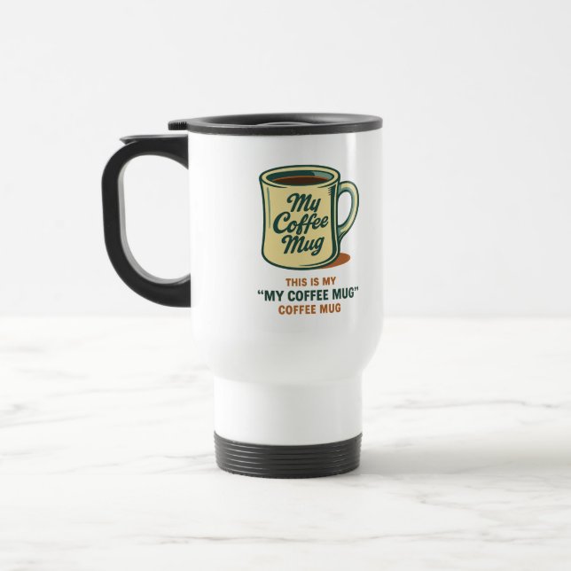 Retro Coffee Tasse Spaß Design (Links)