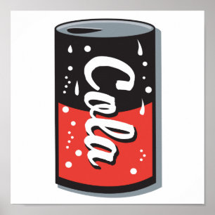 Retro-Cola-Design Poster