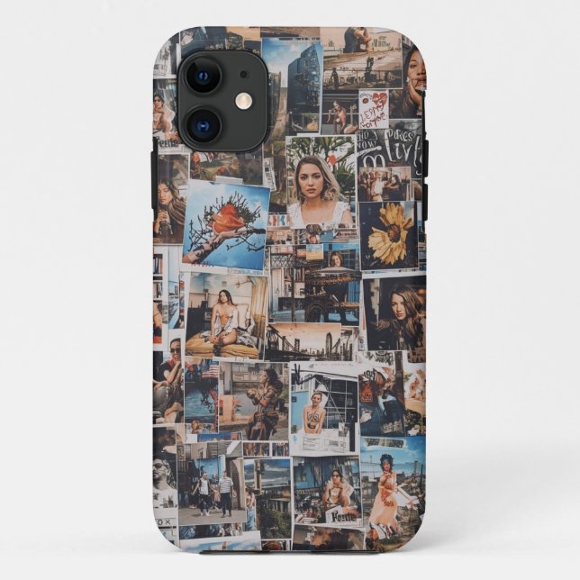 Retro Collage Art Coque mobile (Dos)