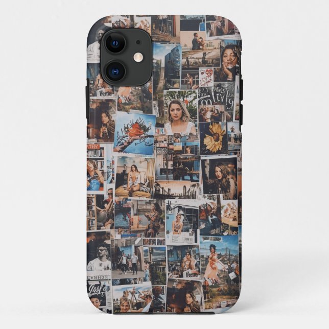 Retro Collage Art Mobile Fall Case-Mate iPhone Hülle (Rückseite)