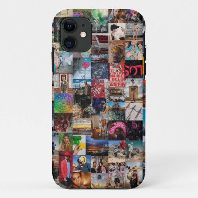 Retro Collage Art Mobile Fall Case-Mate iPhone Hülle (Rückseite)