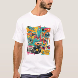 Retro-Collage-Ästhetik Vintage T-Shirt Trendy G