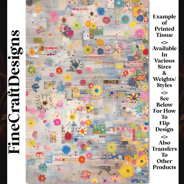 Retro Collage BP6B Decoupage für das Shabby Chic Seidenpapier (Von Creator hochgeladen)