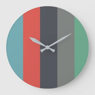 Retro Color Große Wanduhr