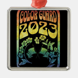 Retro Color Guard Ornament Aus Metall