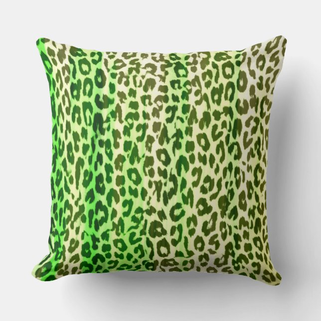 Retro Color Leopard Print Skin #25 Kissen (Vorderseite)