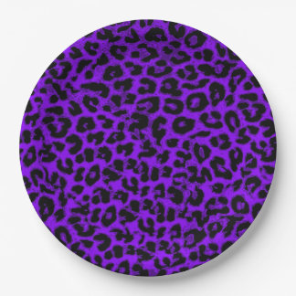 Retro Color Leopard Print Skin #63 Pappteller