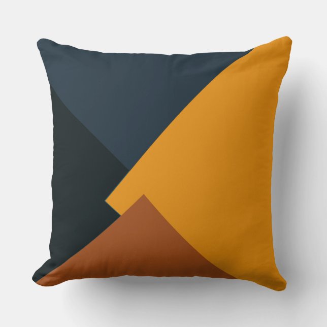 Retro Color Modern Geometric Pattern #9 Kissen (Vorderseite)