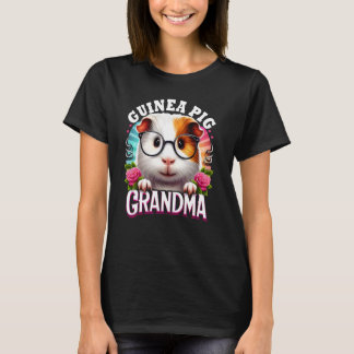 Retro Color Style Guinea Pig Oma T-Shirt