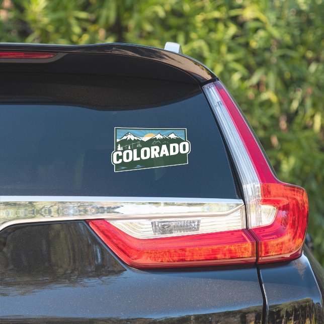 Retro Colorado Aufkleber (Auto Seite)