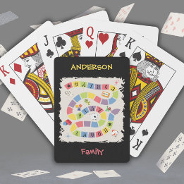 Retro Colorful Game Night Playing Cards Spielkarten