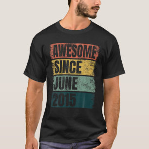Retro Colors 6th Birthday für Kinder Phantastisch T-Shirt