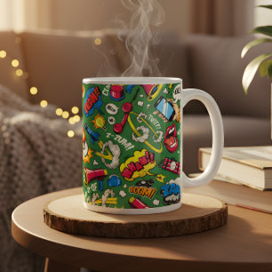 Retro-Comic-Book-Pop-Art-Boom-Kaffeetasse Kaffeetasse